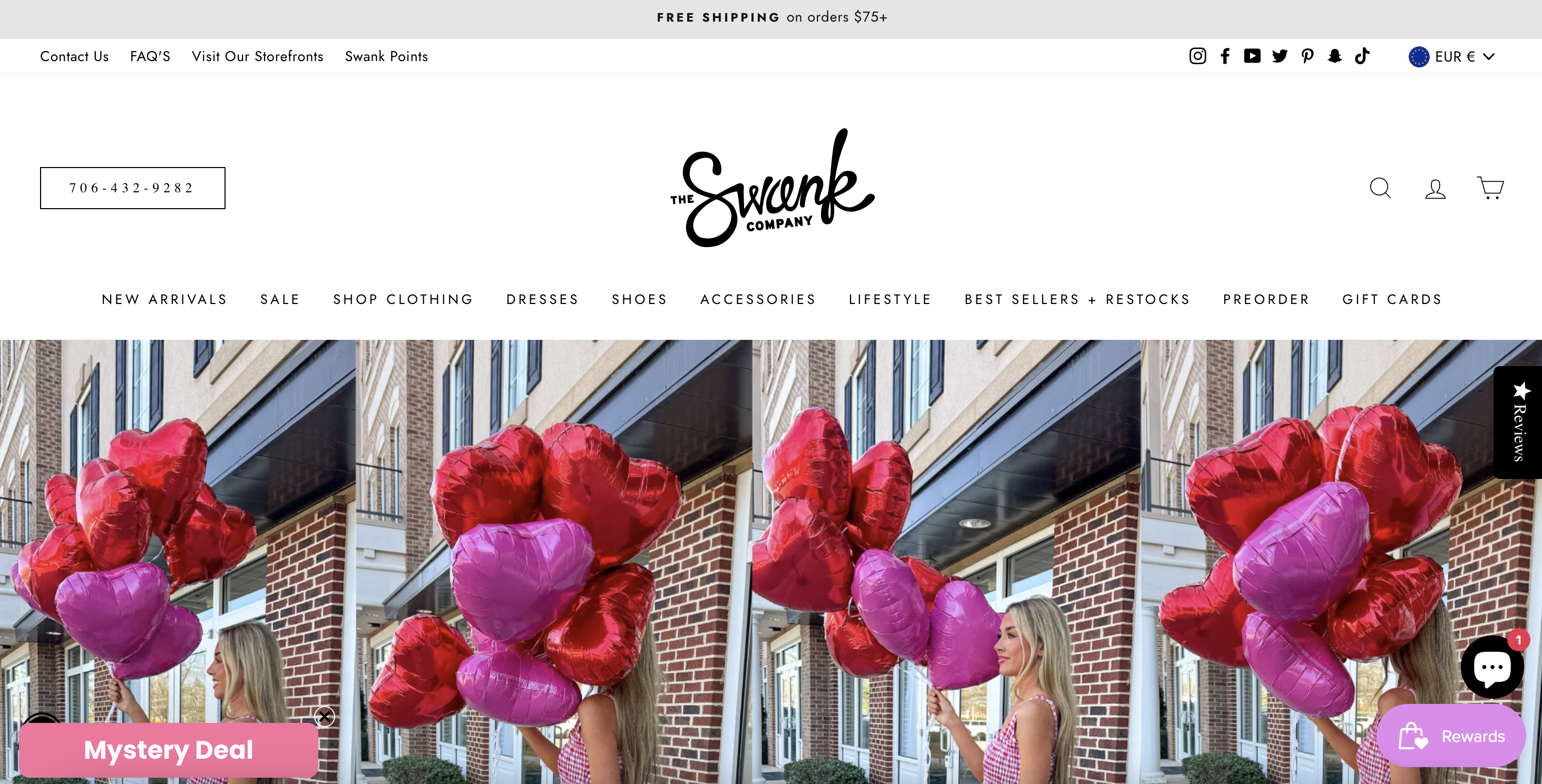 The Swank Company website preview